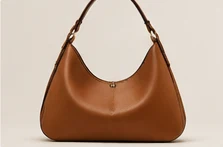 Cognac shoulder handbag concept